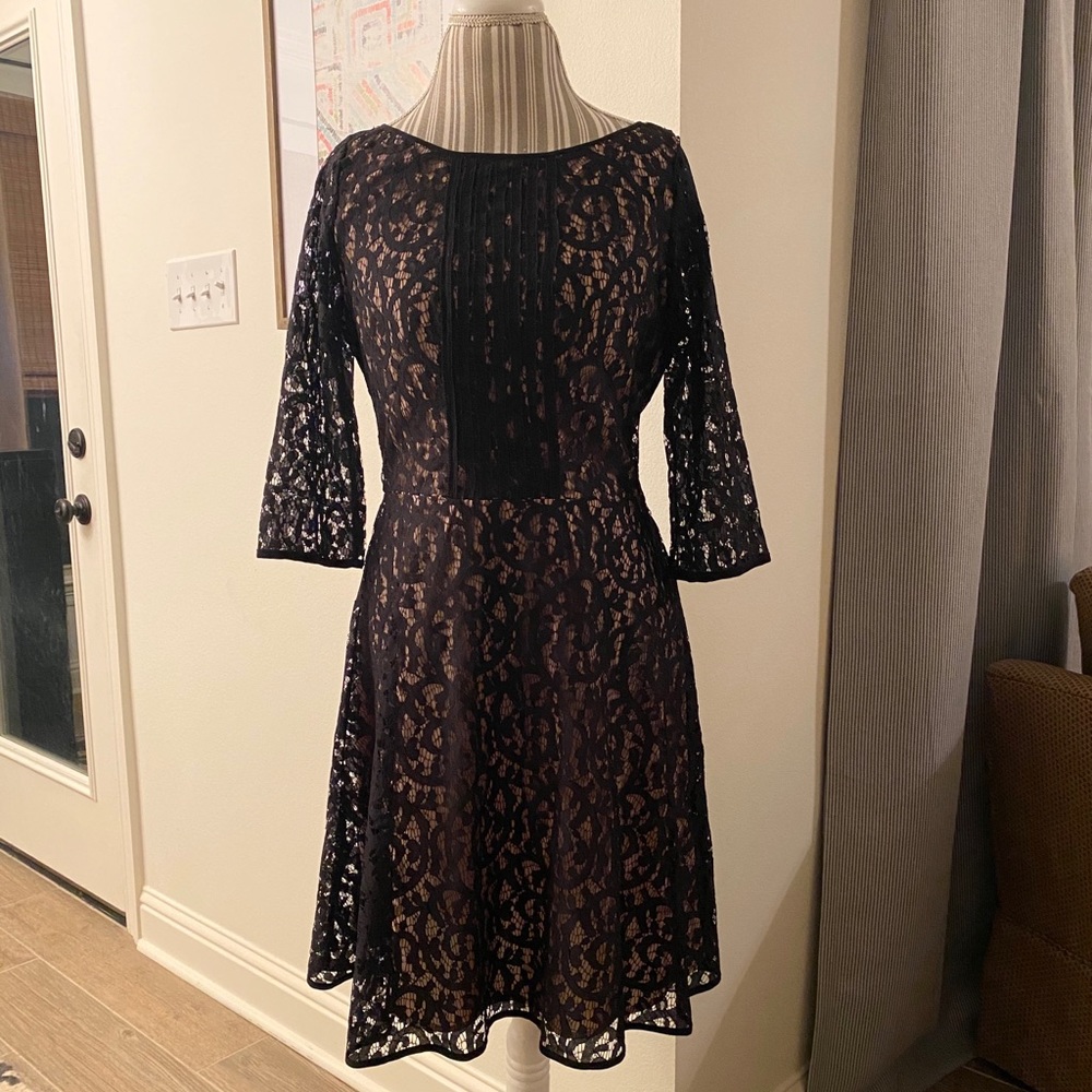 Black lace dress